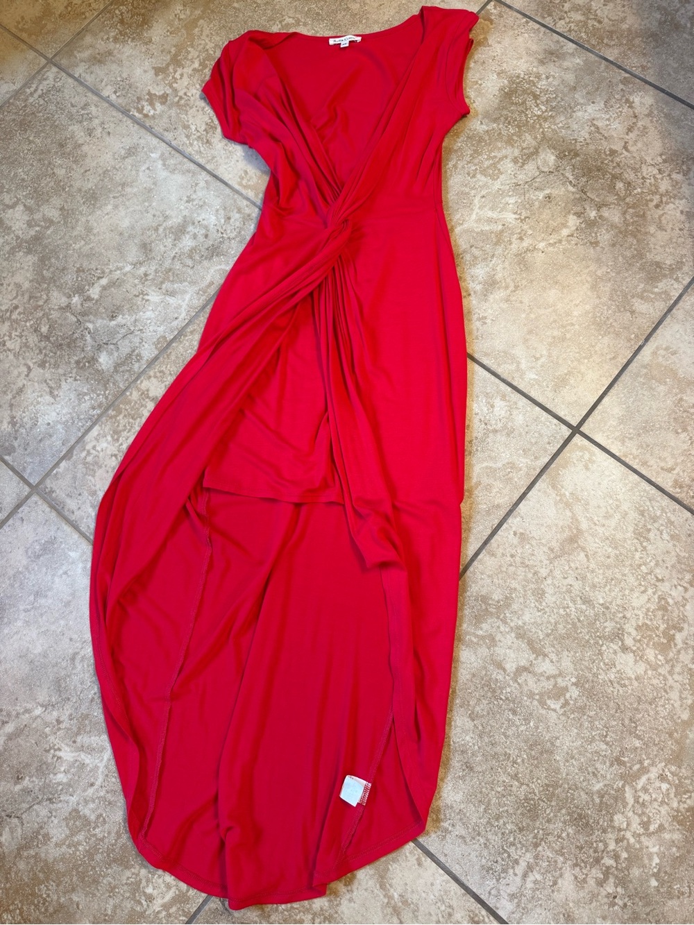 Rolla Coster Red Twist-Front High-Low Dress
